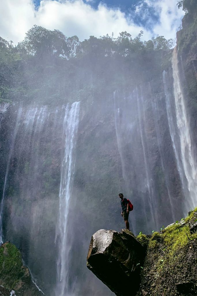 waterfall of tumpak sewu east java