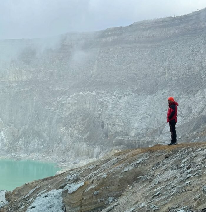 Ijen crater lake